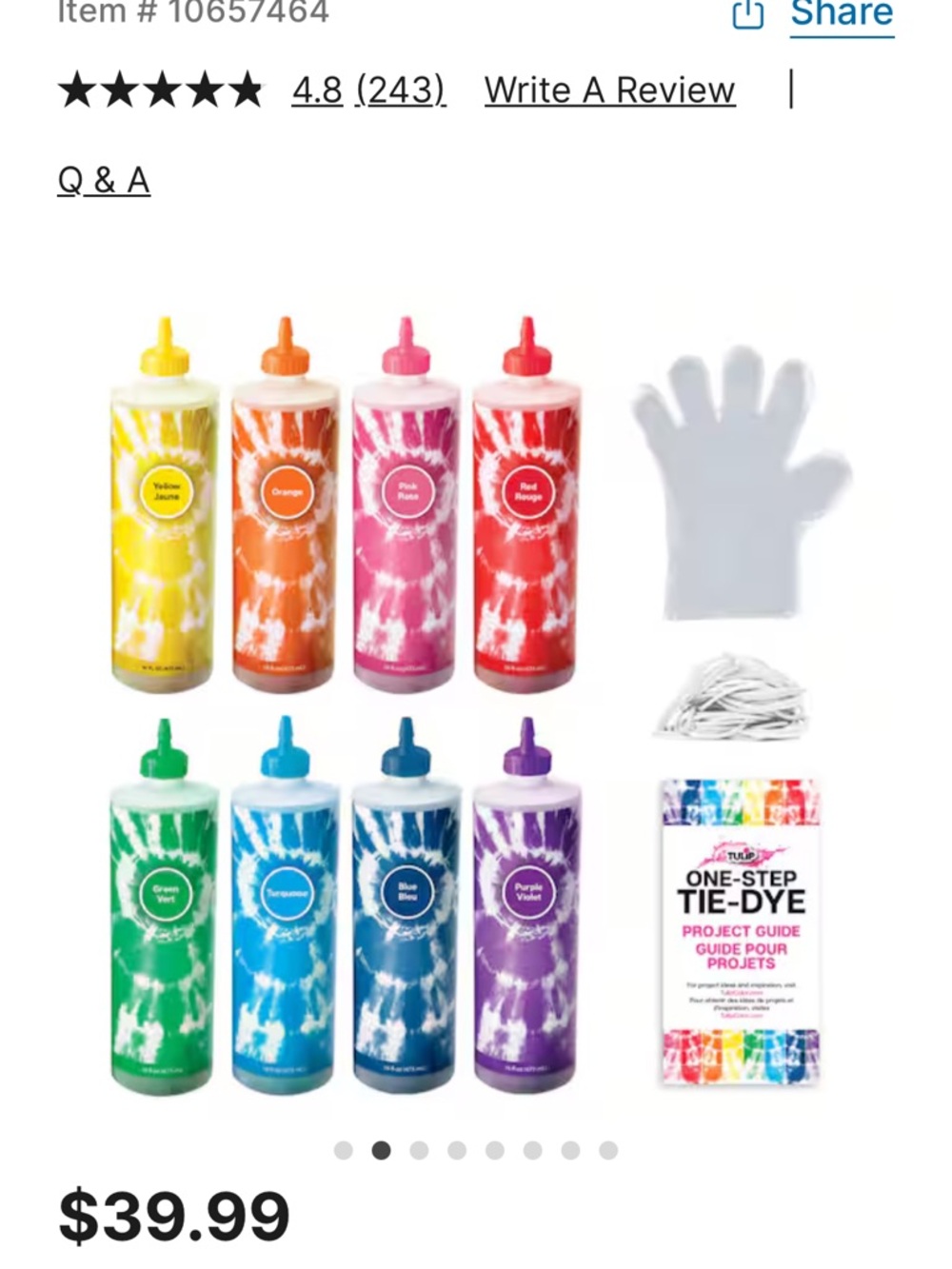 One-Step Tie-Dye Kit - Multi Color - Picture 2 of 6